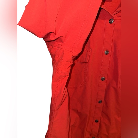 Duluth Rain jacket coral orange Medium perfect condition - Picture 2 of 12